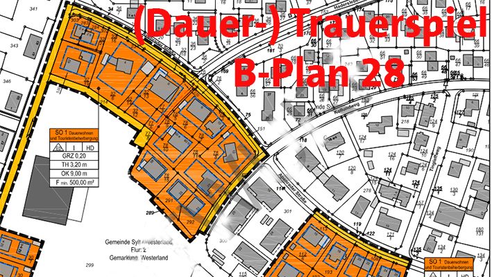 Die Bearbeitung des B-Plans 28 entwickelt sich zum (Dauer-)Trauerspiel